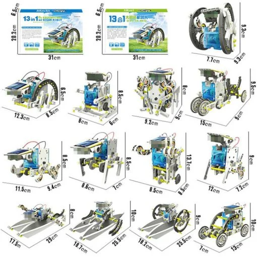 13-in-1 Educational Solar Robot Kit