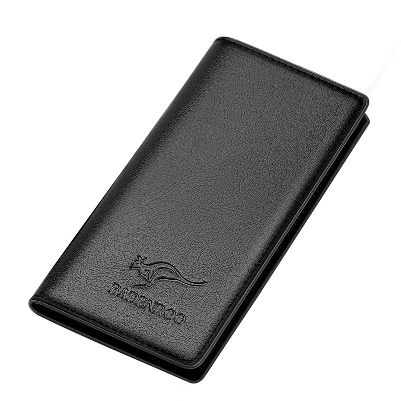 Mens Long Leather Wallet