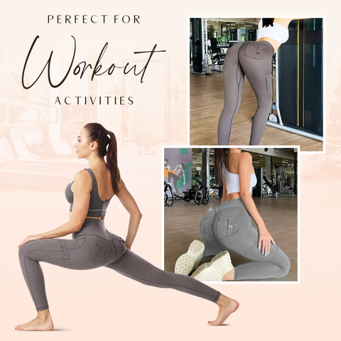 Multi Pockets Stretchy Yoga Pants