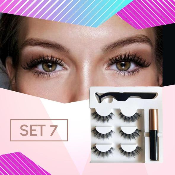 Next-Level Magnetic Eyelashes and Eyeliner- 3 Pairs/ Set!