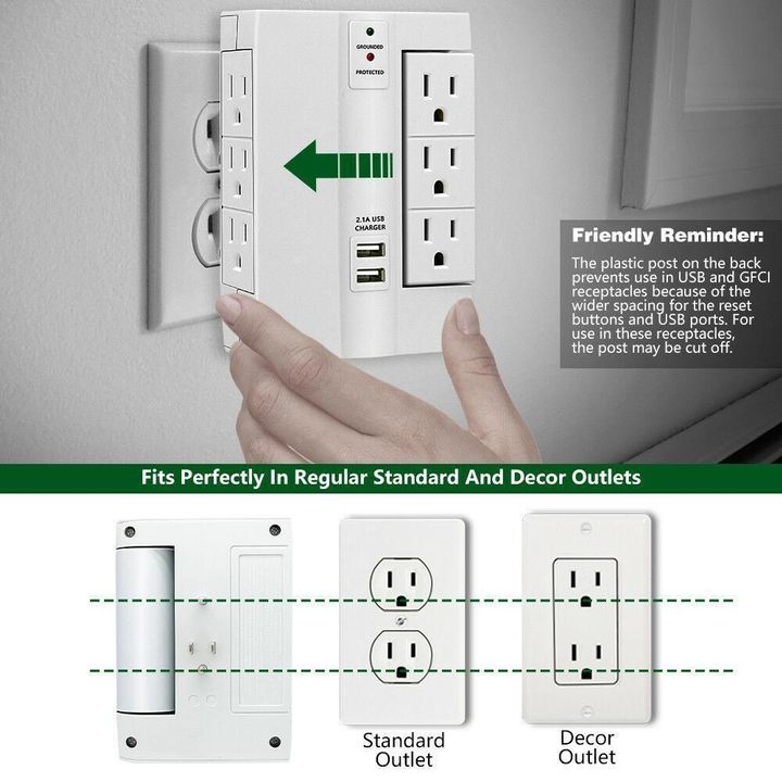 Multiple Outlet Socket Shelf