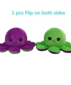 Multicolored Reversible Octopus Plush Toy