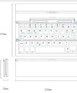 Foldable Ultra Thin Bluetooth Keyboard