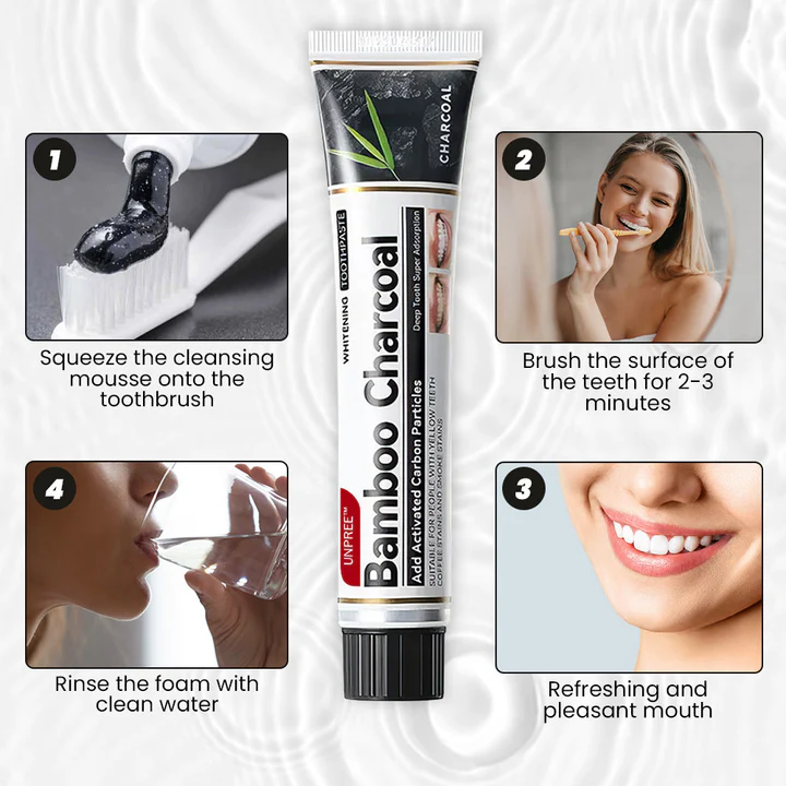 UNPREE Bamboo Charcoal Whitening Toothpaste