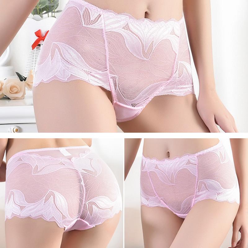 Women Embroidery Lace Panties