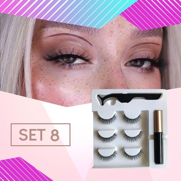 Next-Level Magnetic Eyelashes and Eyeliner- 3 Pairs/ Set!