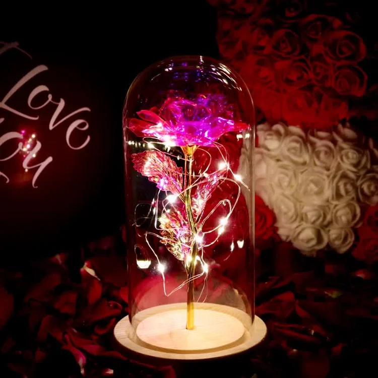 Unfading LoveShining Rose Decoration