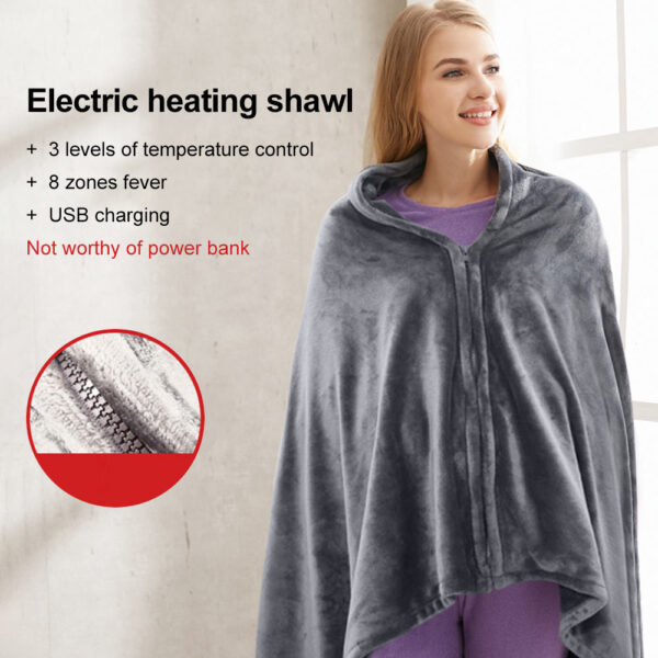 Winter Electric USB Heated Shawl Blanket