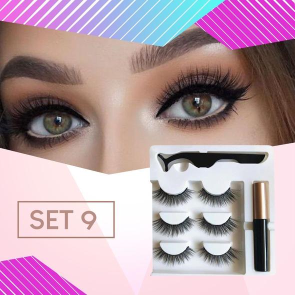 Next-Level Magnetic Eyelashes and Eyeliner- 3 Pairs/ Set!