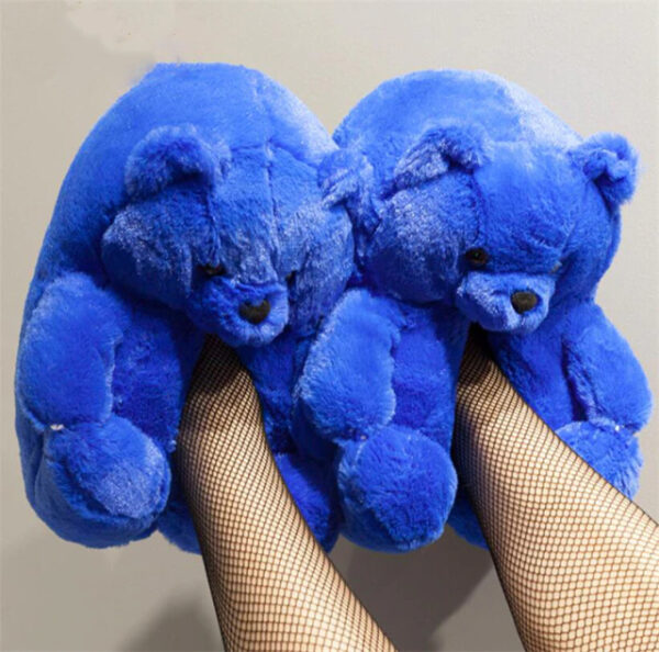 Comfy Teddy Bear Plush Slippers