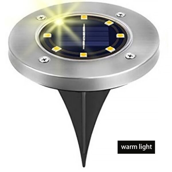 Waterproof Solar Powered LED Disk Light