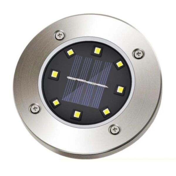 Waterproof Solar Powered LED Disk Light