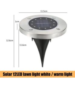 Waterproof Solar Powered LED Disk Light