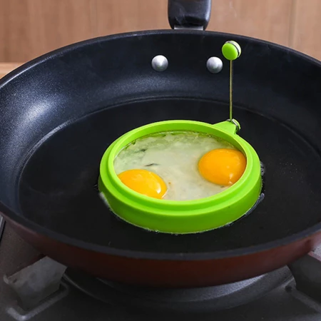 4 Round Silicone Egg Rings For Cooking Eggs