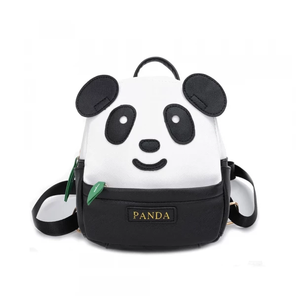 Polyester Cute Panda Backpack For School & Trips