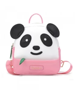 Polyester Cute Panda Backpack For School & Trips