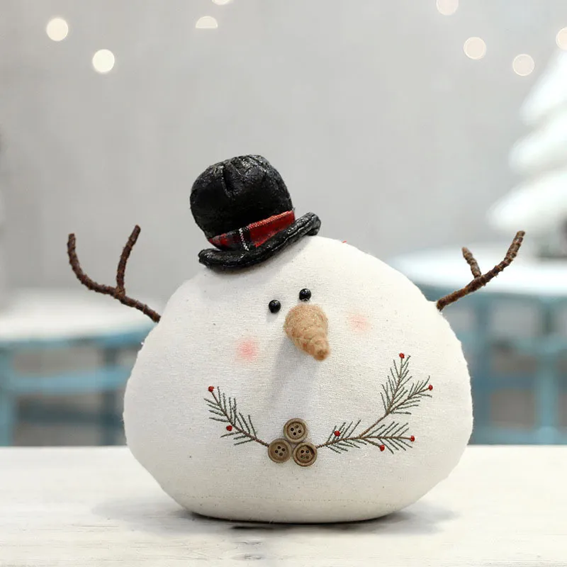 Snowman Plush Toy With Scarf And Hat