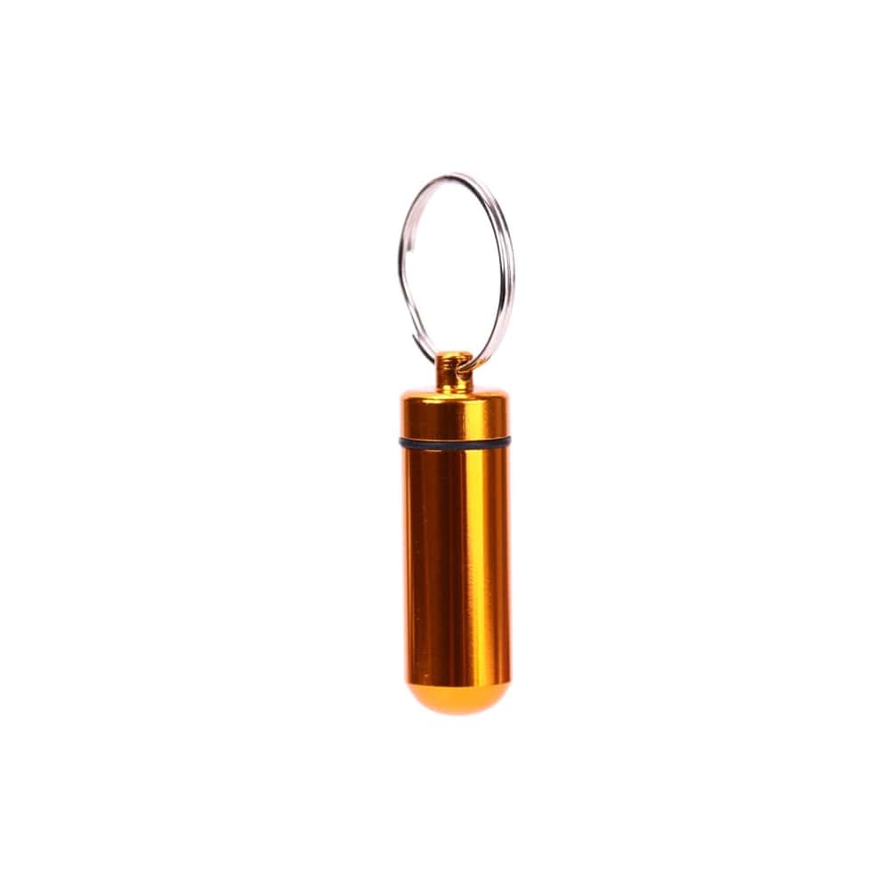 Aluminum Alloy Keychain Pill Holder Bottle