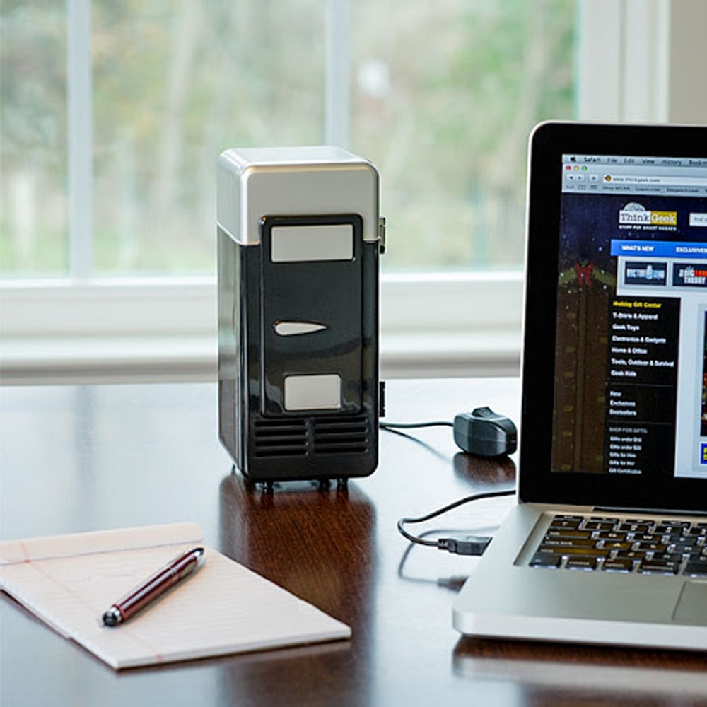 Mini USB Desktop Fridge  Can Cooler & Drink Warmer