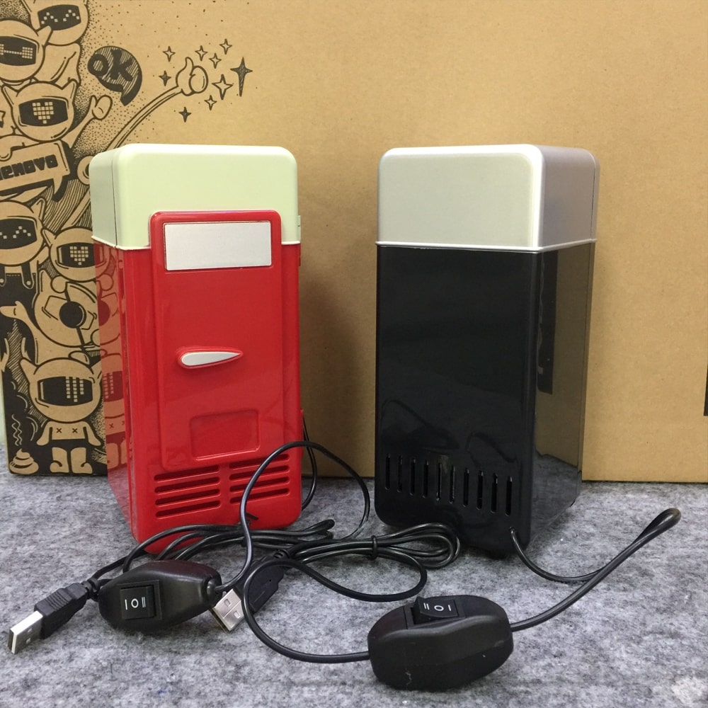 Mini USB Desktop Fridge  Can Cooler & Drink Warmer