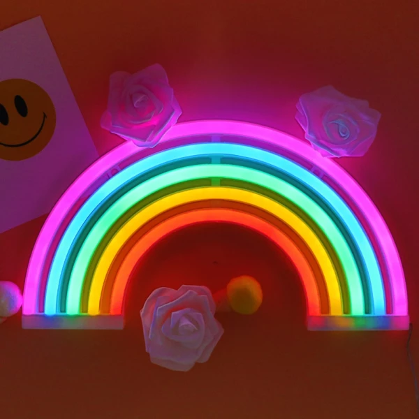 LED Rainbow Neon Sign