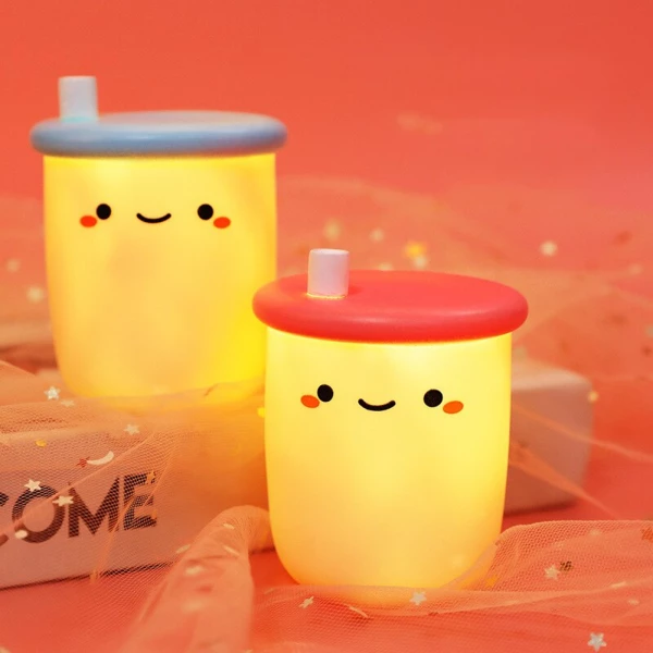 Boba Light Bulb Cup for Kids Room & Home Decoration