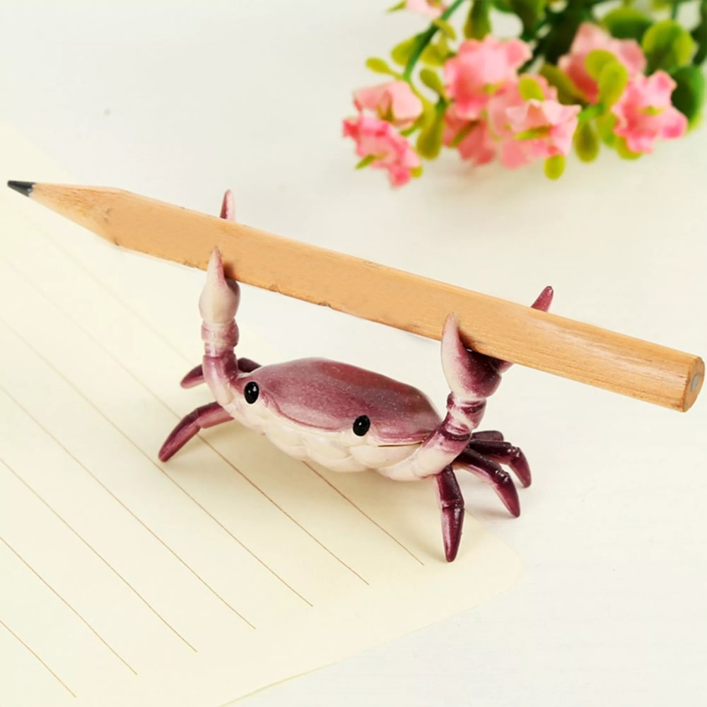 Cute Crab Pen Holder For Desk