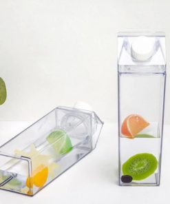 Clear Plastic Milk Carton Water Bottle