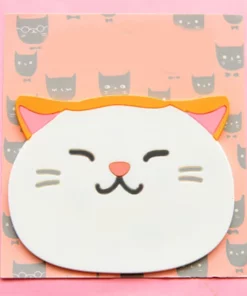 Cat Shaped Tea Coaster Cup Mat