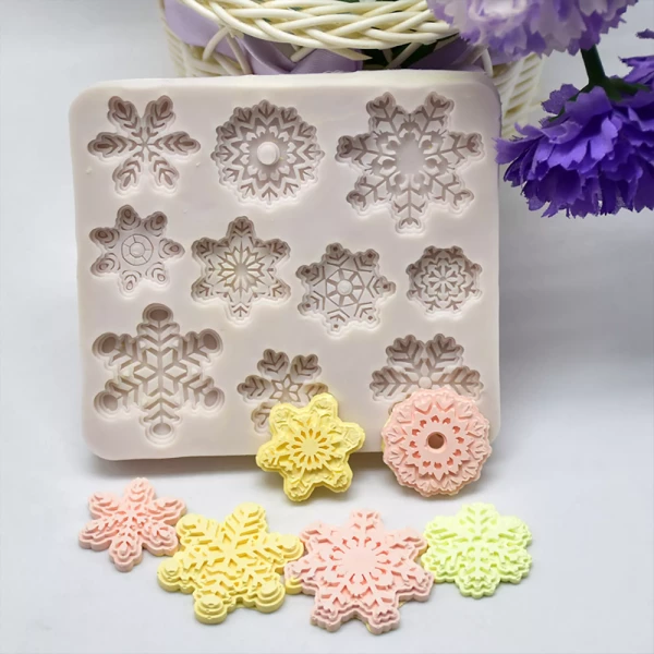 Snowflake Silicone Mold for Baking & Cake Decorating