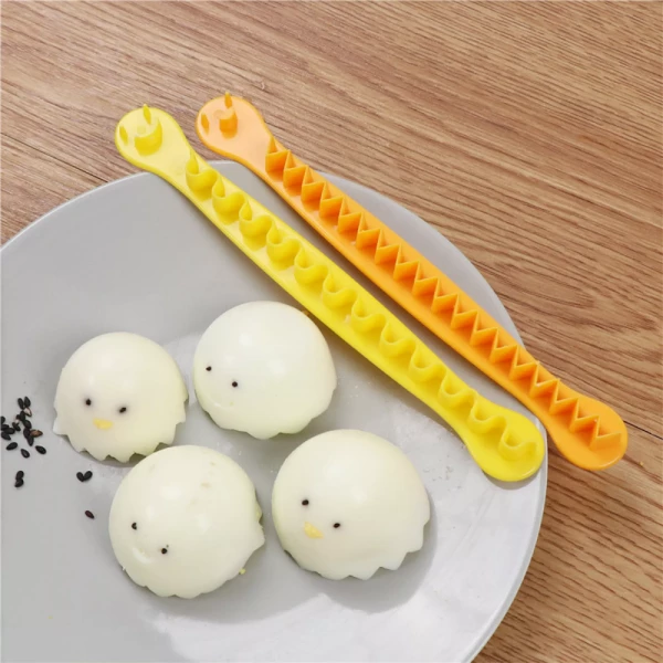 2 Pc Lace Boiled Egg Cutter