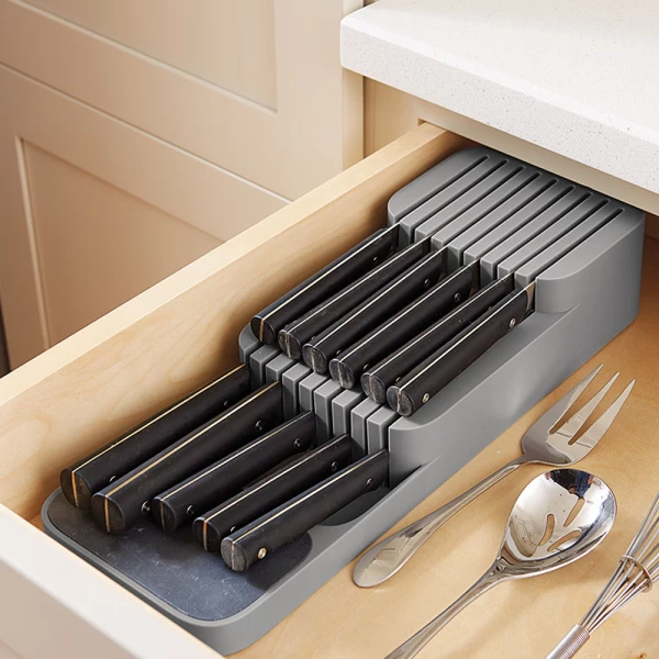 Compact Cutlery Organizer Kitchen Drawer Tray