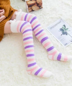 Cute & Comfy Striped Animal Thigh High Socks