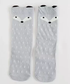 Knee-High Fox Socks For Babies