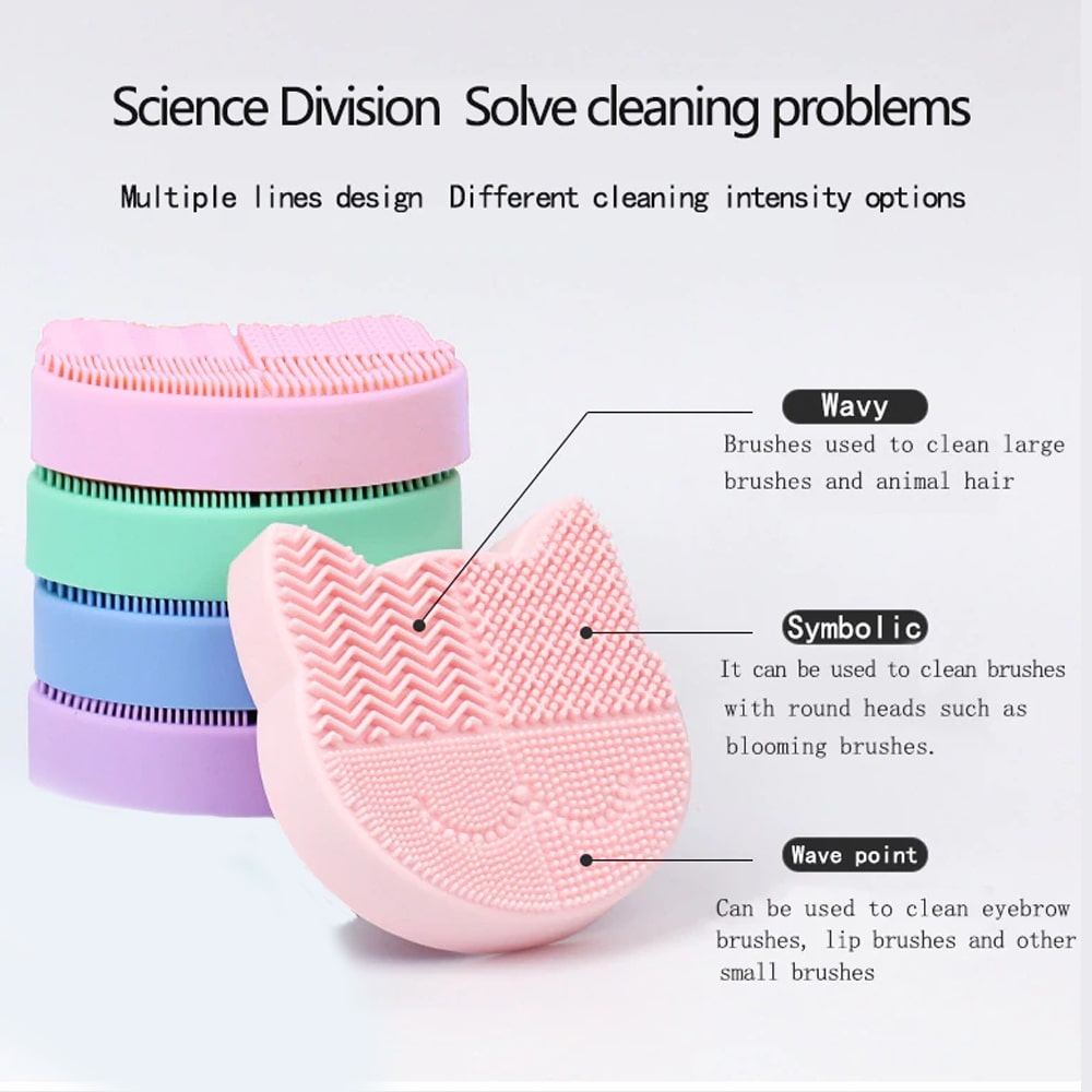 Silicone Makeup Brush Cleaner And Storage Rack