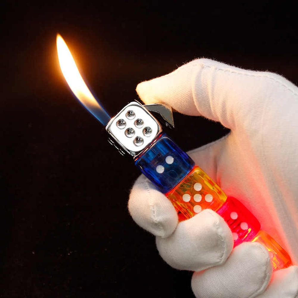 Refillable LED Dice Lighter