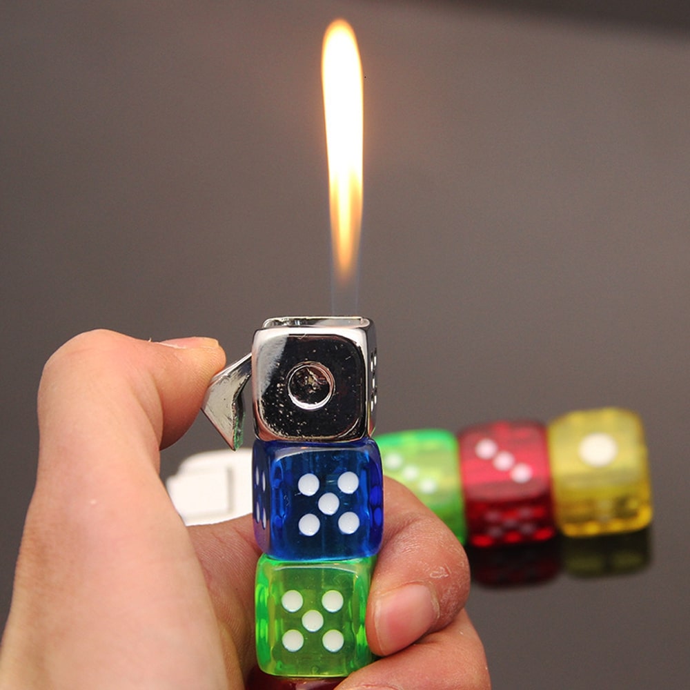 Refillable LED Dice Lighter