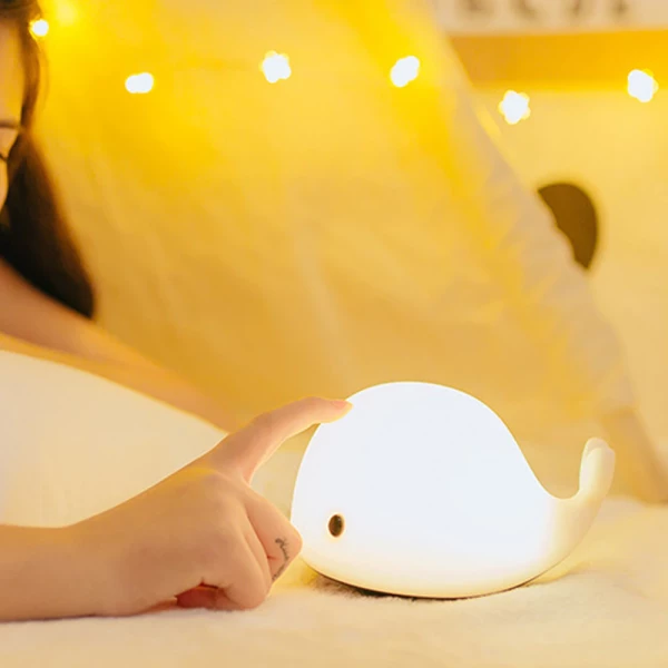 Baby Whale Silicone Night Light