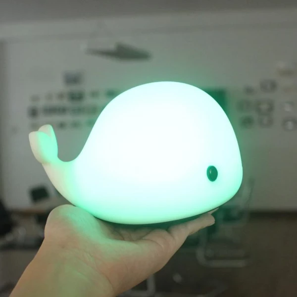 Baby Whale Silicone Night Light