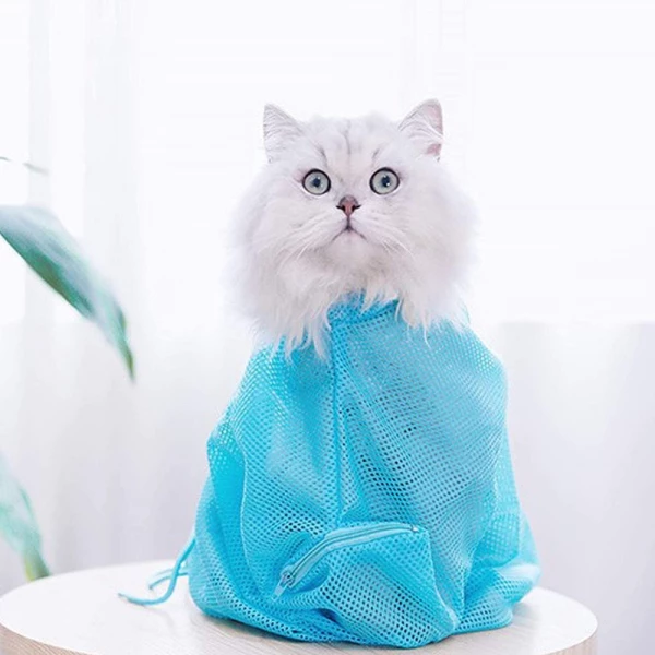 Mesh Cat Grooming Bathing Bag