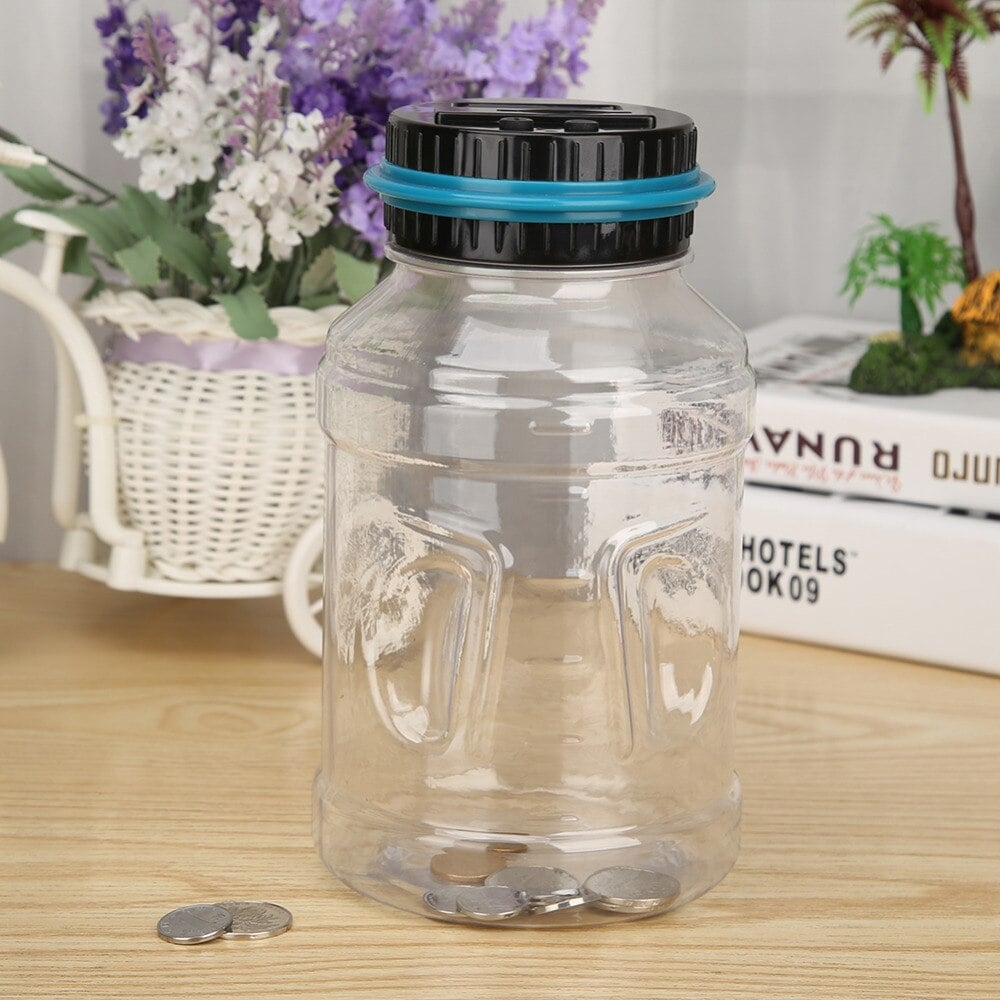 Digital Coin Counting Money Jar