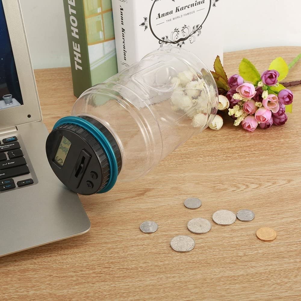 Digital Coin Counting Money Jar