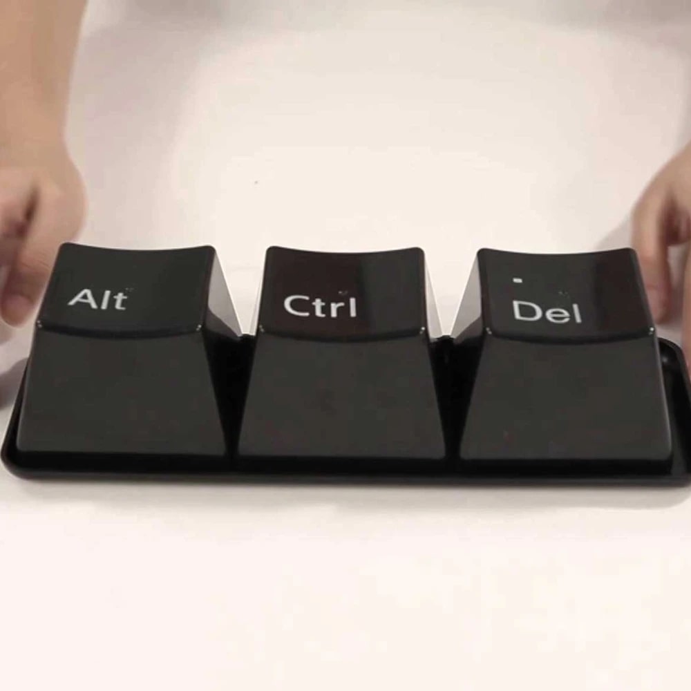 Fun-Inspired Ctrl Alt Del Cups For Table