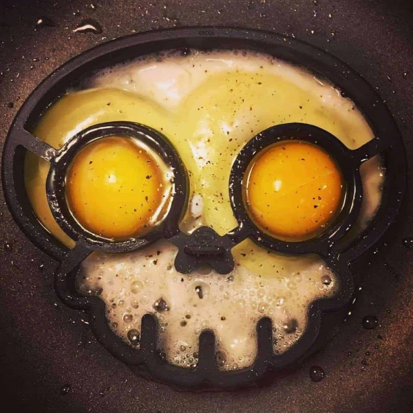 Food Grade Silicone Skull Mold Shaped Egg Frying