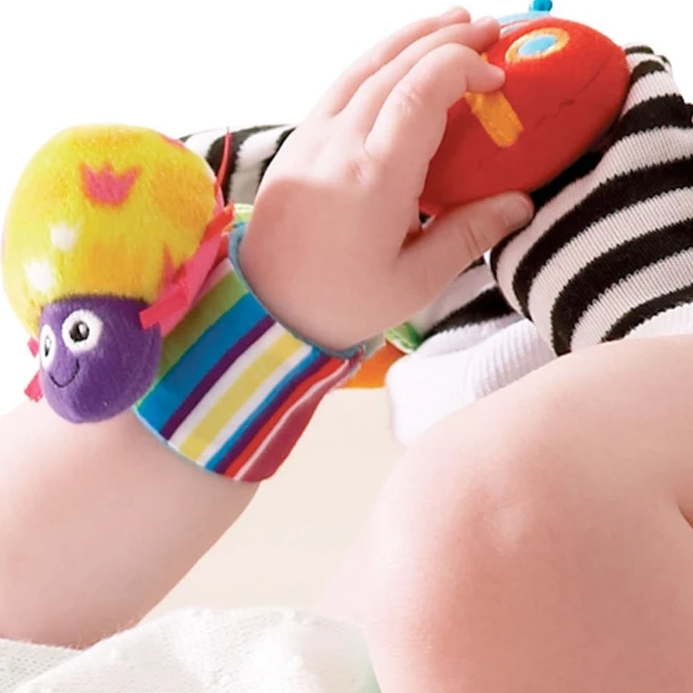 Multicolor Baby Wrist Rattle And Foot Finder Set