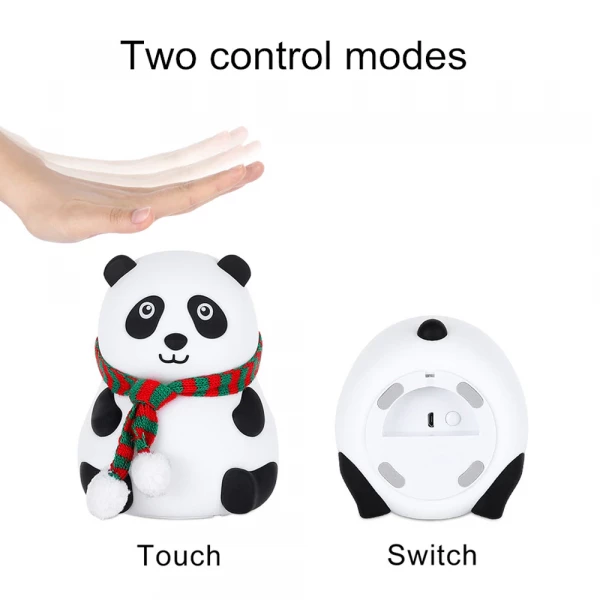 7 Color Baby Panda Night Light