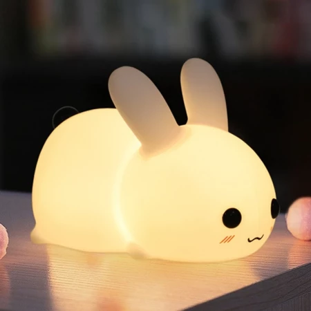 Rechargeable Silicone Dimmable Bunny Night Light