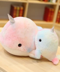 Cute Rainbow Narwhals Plush