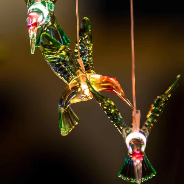 Dangling Hummingbird Solar Lights For Indoor & Outdoor DĂŠcor