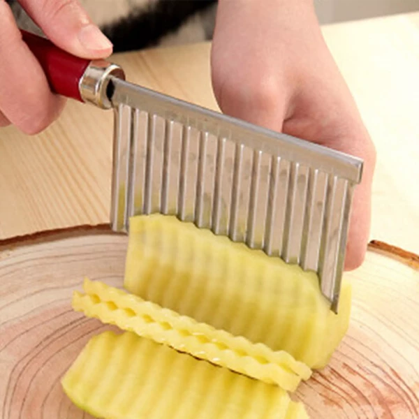 Wavy Crinkle Cutter Knife Vegetable Slicer